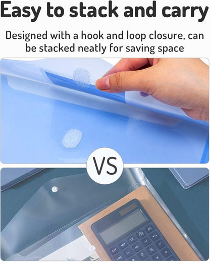 Forvencer Binder Pocket, Super Heavyweight Plastic Binder Folders