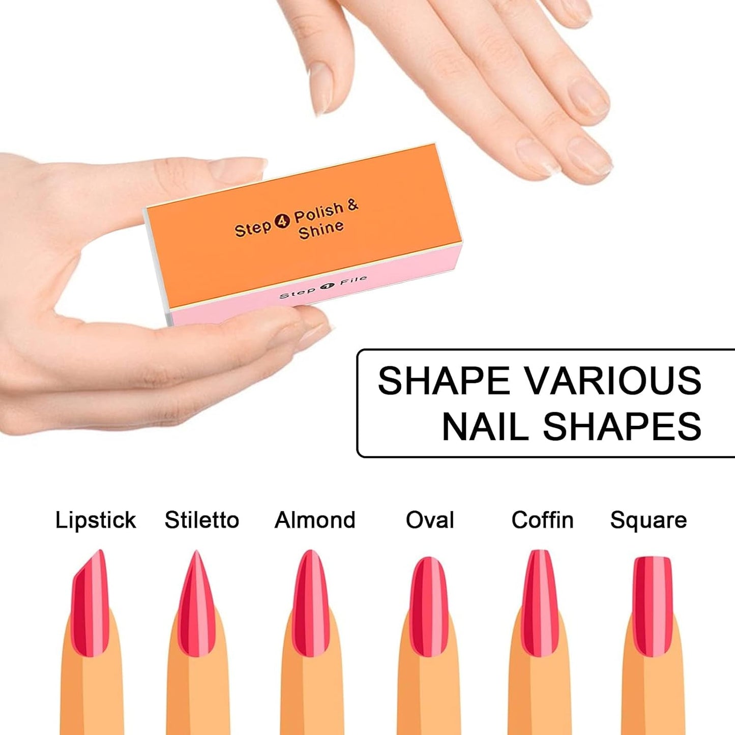 4 Way Shiny Block / 4 Step Buffing Block Shine Nail Buffer