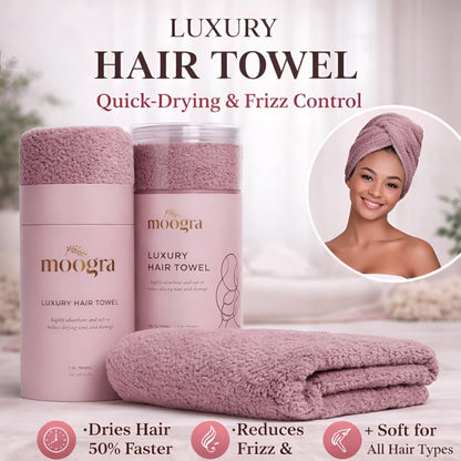 Luxury Microfiber Hair Towel Wrap for Women - Quick Dry, Super Absorbent Hair Turban, Soft & Lightweight Anti-Frizz Towel for Long, Thick & Curly Hair (Sage Green, 48" × 24")