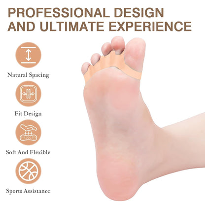 2PCS Toe Spacers for Women and Men, Toe Separators for Pedicure, Bunion Corrector, Hammer Toe Straightener, Plantar Fasciitis, Toe Spreaders for Foot Pain Relief and Foot Health. (2, Black)