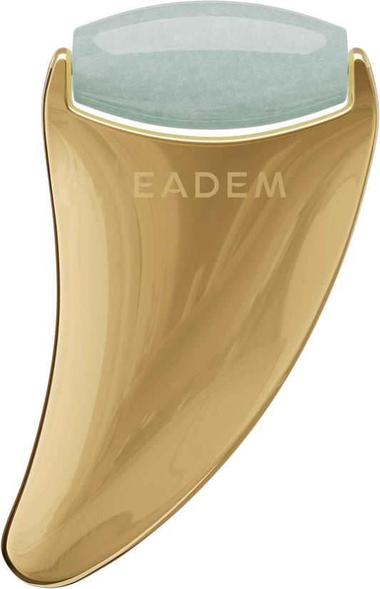 EADEM 2-in-1 Gua Sha Sculptor Tool & Cooling Jade Ice Roller for Face, Neck