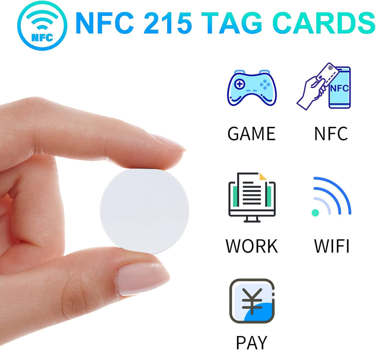 50pcs NFC Tags NFC Stickers