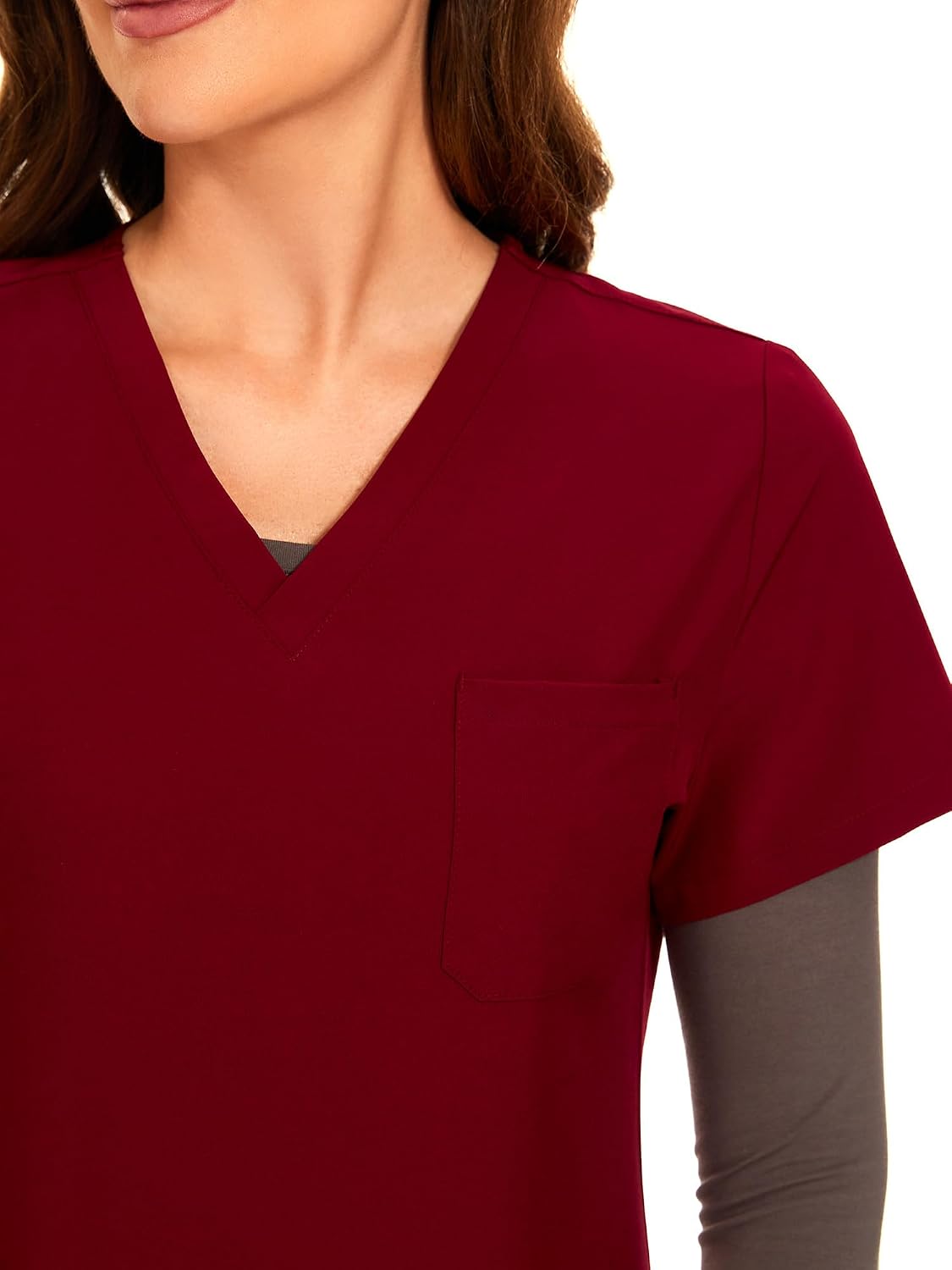 COZYFIT Scrubs for Women Set - Stretch V-Neck Scrub Top & Jogger Pant with 8 Pockets COZY SCRUBS - Colors C