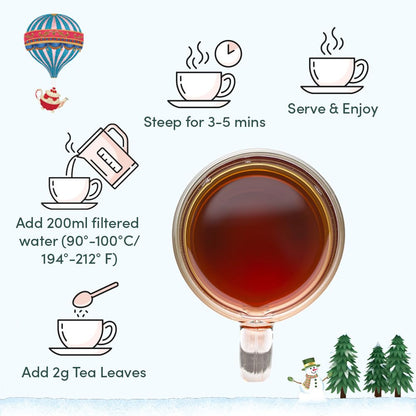 VAHDAM, Oprah's Favorite Tea Gift Set | 3 Premium Chai Teas in Golden Tin Caddy Gift Box | Exotic Chai Tea Blends | Gluten Free, Non GMO | Gifts for Men And Women