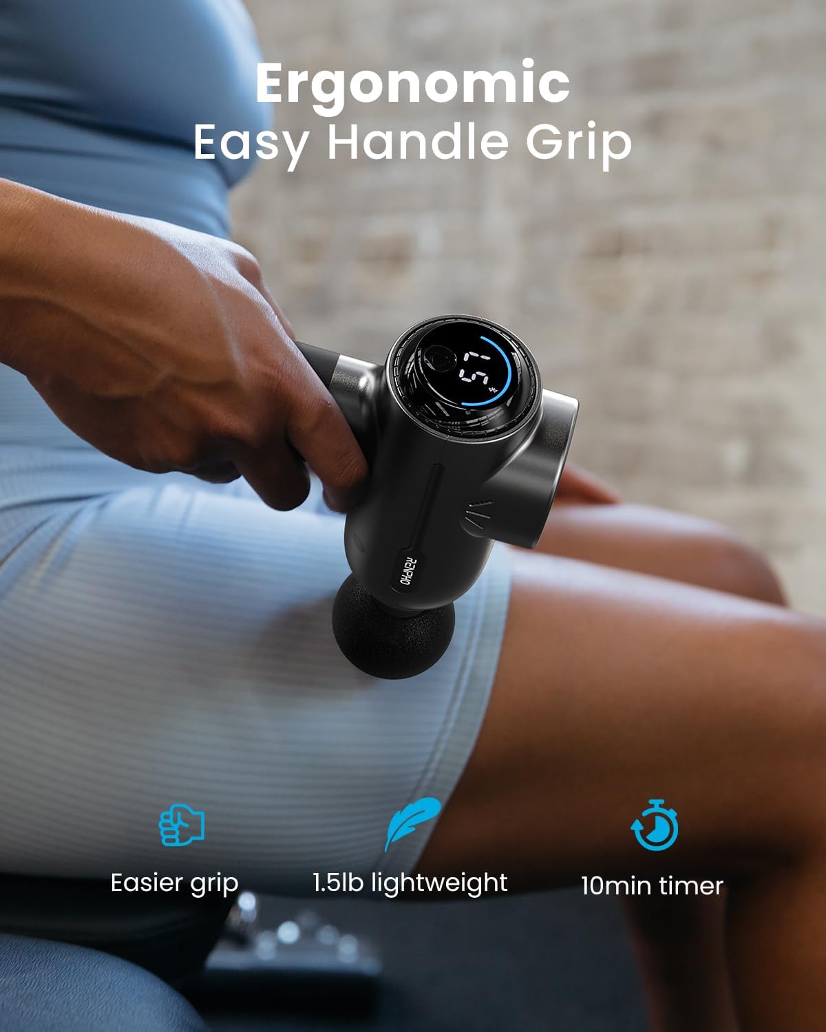RENPHO Active+ Massage Gun, App-Controlled Guided Courses, Bluetooth