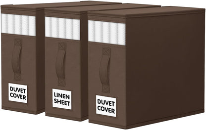 WOWBOX Bed Sheet Organizers and Storage,Closet Organizer Under Bed Storage