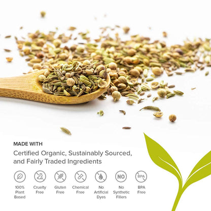 Banyan Botanicals Organic CCF Tea–Cumin Coriander Fennel–Bloating Relief & Digestive Support–Natural Detox Tea–Caffeine-Free Loose Leaf Tea– ½ lb Bulk (90 Servings)– USDA Organic*