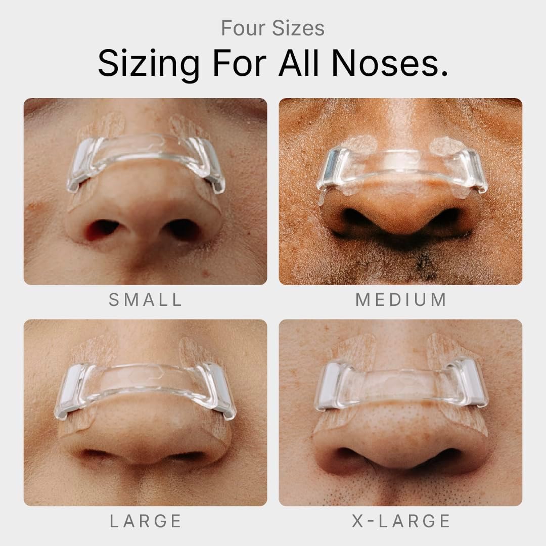 Intake Breathing Nasal Strip Starter Kit (15 Count, Black) - Boost Oxygen Intake, Reduce Snoring, Improve Sleep Quality - Sweat Resistant, Skin Safe Nasal Strips - Extra Strength Snoring Solution