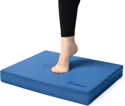 StrongTek Extra Wide Foam Balance Pad for Physical Therapy, 19" X 15.8" X 2.4", High-Density TPE Foam Pad for Exercise, Enhanced Stability, Core Strength, Non-Slip & Water-Resistant, for Fitness, Yoga