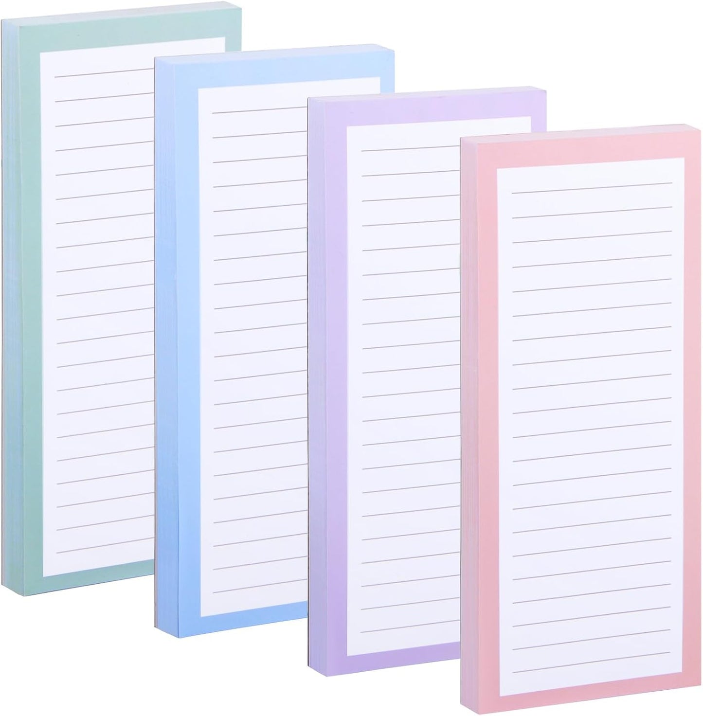 6 Pack Magnetic Notepads, Notepads Grocery List Magnet Pad for Fridge,Full Magnet Back Design Notepad for Grocery Lists, Shopping Lists, to-Do Lists(240 Sheets)
