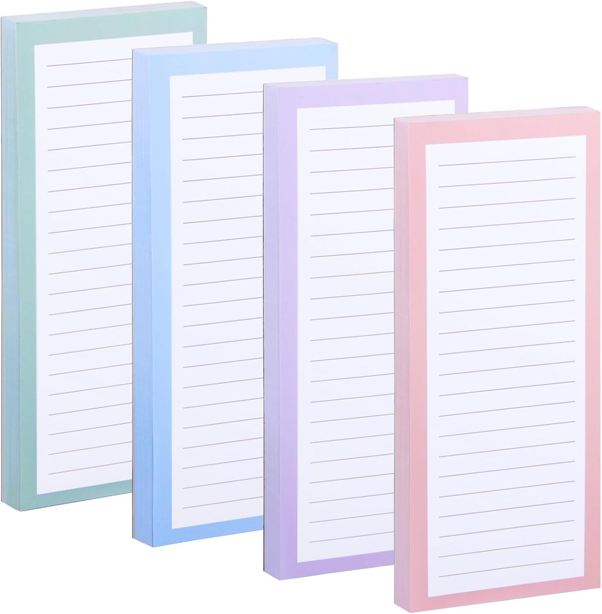 6 Pack Magnetic Notepads, Notepads Grocery List Magnet Pad for Fridge,Full Magnet Back Design Notepad for Grocery Lists, Shopping Lists, to-Do Lists(240 Sheets)
