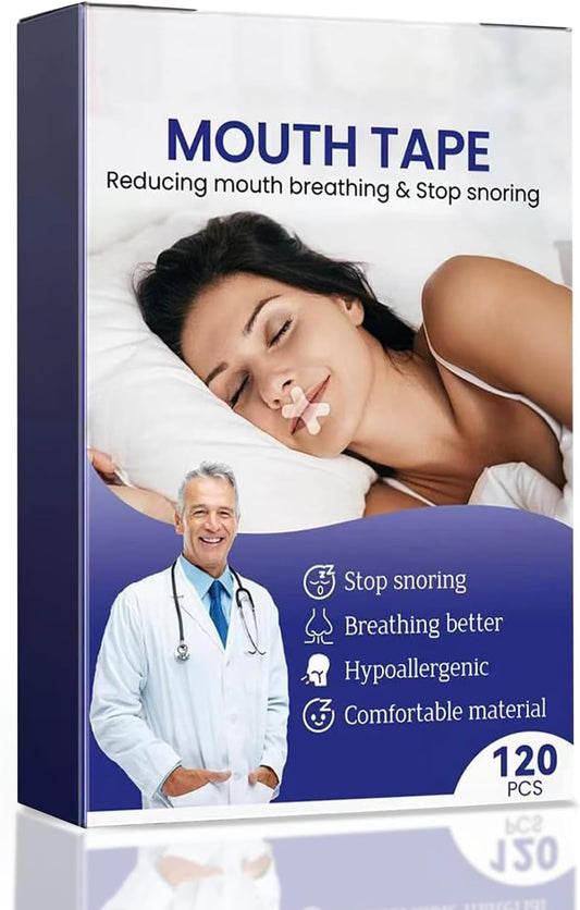 120 Pack Mouth Tape for Sleeping - Gentle Comfortable Premium Tape - Latex Free Medical Tape，Transparent Latex Free ，Comfortable and Gentle Skin Tape