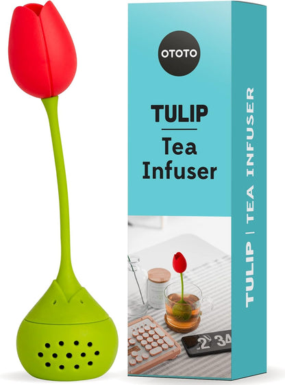 OTOTO Louie Cat Tea Infuser - Cats Loose Leaf Steeper & Diffuser, Tea Strainer Accessories, Cute Gifts for Cat Lovers, White Elephant Gifts, Cute Kitchen Accessories