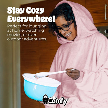 THE COMFY Dream | From Shark Tank | Patented | No Sherpa | Light Wearable Blanket Hoodie | Gift for Women & Men | One Size