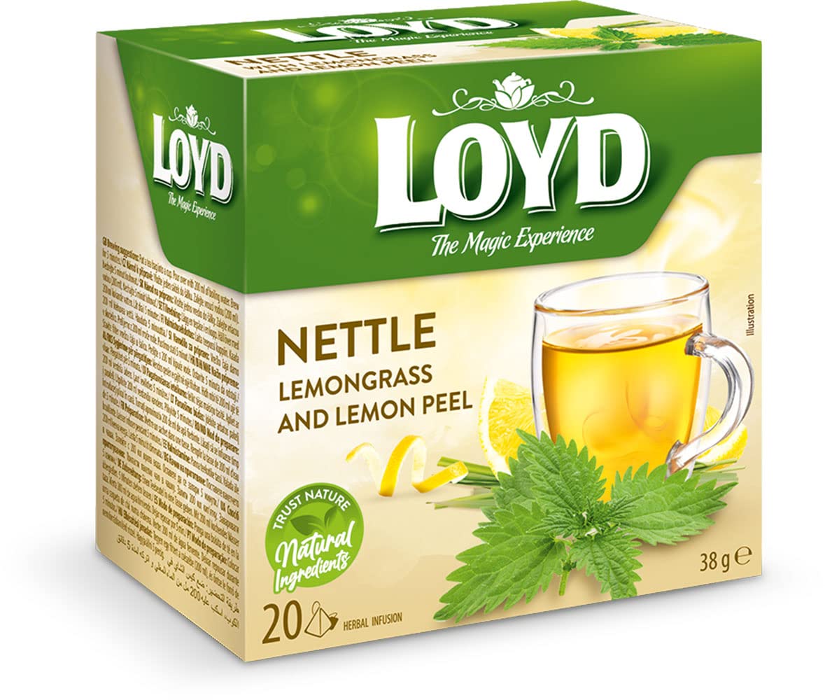 Loyd Nettle Lemongrass and Lemon Peel Tea The Magic Experience Box of 20 Tea Bags