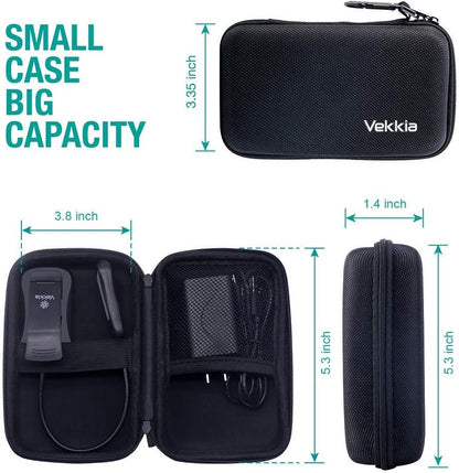 Vekkia Book Light Set with Charger, Clip on Reading Light in Bed with 3 Brightness, Up to 60 Hrs, Rechargeable, Eye-Care Warm LED for Read Before Bed (Incl Travel Case, Cable)