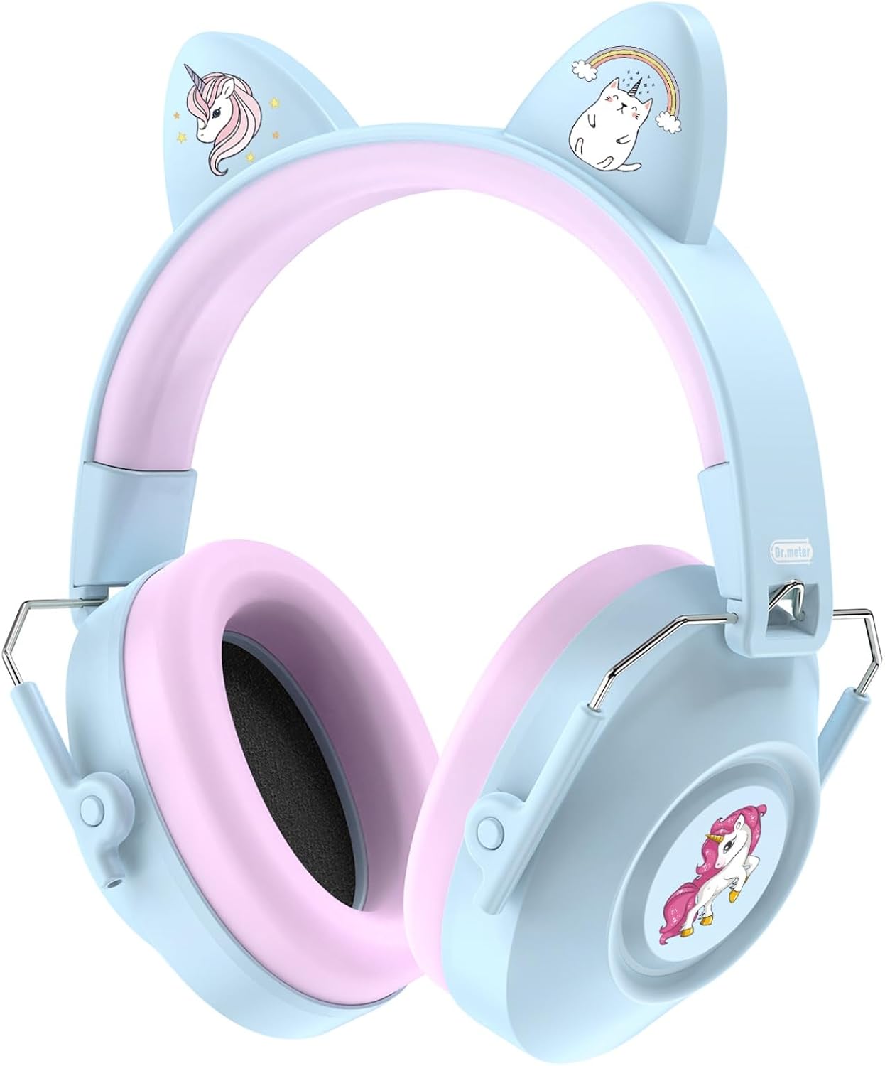 Dr.meter Ear Muffs for Noise Reduction: 27.4SNR Noise Cancelling Headphones for Kids Adults, EM100 Adjustable Hearing Protection Earmuffs for Monster Jam, Autism Sensory, Concerts, Fireworks