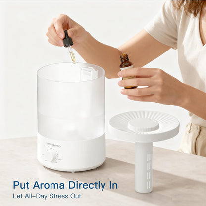MegaWise Ultrasonic Cool Mist Humidifier SK7620 - 1.5L Capacity, Whisper-Quiet Operation, Adjustable Mist Output, Auto Shut-Off - Ideal for Home, Office, Baby Room, and Bedroom