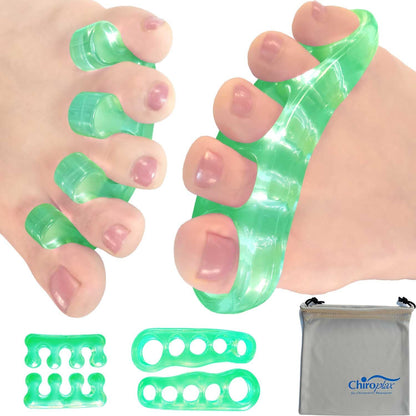Chiroplax Gel Toe Separators Stretchers Spacers Bunion Tailor's Relief