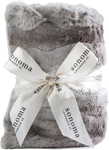 Sonoma Lavender Spa Heat Wrap for Neck, Shoulders and Lower Back, Microwaveable Lavender Aromatherapy Heating Pad, Removable and Washable Covers, Stress and Pain Relief (9" x 26", Arctic Circle)