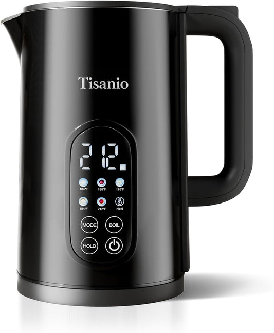 Electric Kettle with Temperature Control, 1.7L Hot Water Kettle for Tea, Coffee & Daily Use, 5 Presets, 2H Keep Warm, Stainless Steel Interior, Auto Shut-Off, Cordless Electric Tea Kettle, Blue