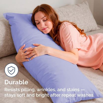 Standard Pillow Cases Set of 10 - Ultra Soft Hotel Quality Pillowcase Covers - Comfy, Cozy & Wrinkle Free - Shrink, Stain and Fade Resistant - Machine Washable Pillow Protectors - 10 Pcs Set - White - Colors B