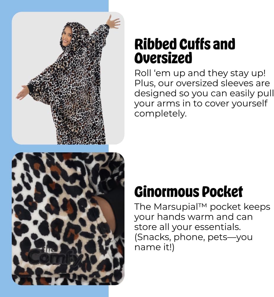 THE COMFY Dream | From Shark Tank | Patented | No Sherpa | Light Wearable Blanket Hoodie | Gift for Women & Men | One Size
