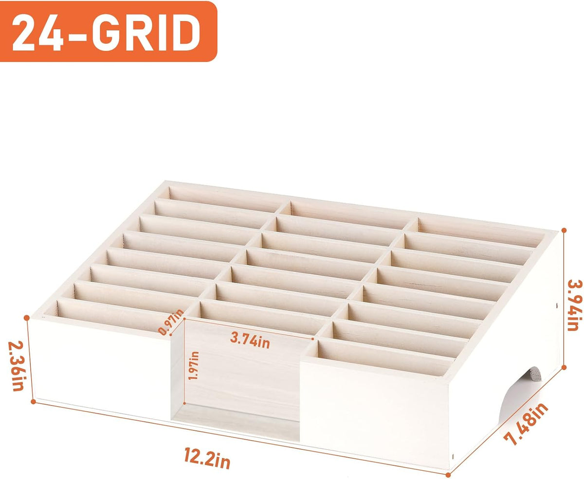 36 Slots Cell Phone Holder Classroom, Wooden Phone Lock Box