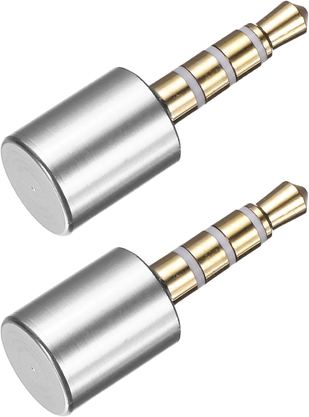 2 Pcs Microphone Blocker, USB 3.5mm Audio Blocker, Silver