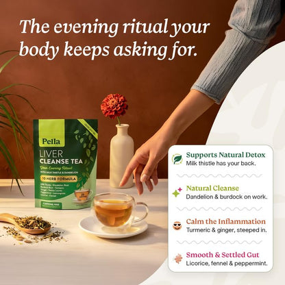 Pella Nutrition Liver Cleanse Caffeine-Free Loose Leaf Tea - 25 Servings