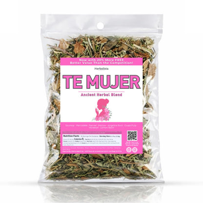 Herbalista Té de Mujer (Women’s Herbal Tea) – Traditional Loose Leaf Botanical Blend – 5 oz (141 g) – Caffeine-Free Herbal Infusion with Soursop, Calendula, Fennel & Lemon Balm – Vegan, Non-GMO