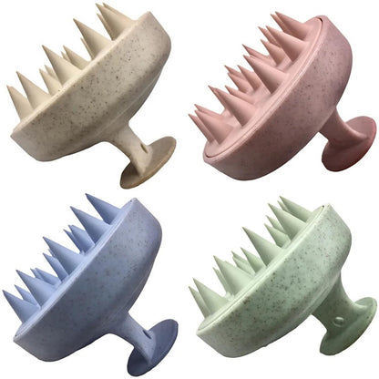 INVODA Scalp Massager Shampoo Brush Soft Silicone Bristles for Dandruff Removal & Hair Growth, Waterproof Wet/Dry Use, Men, Women & Pets