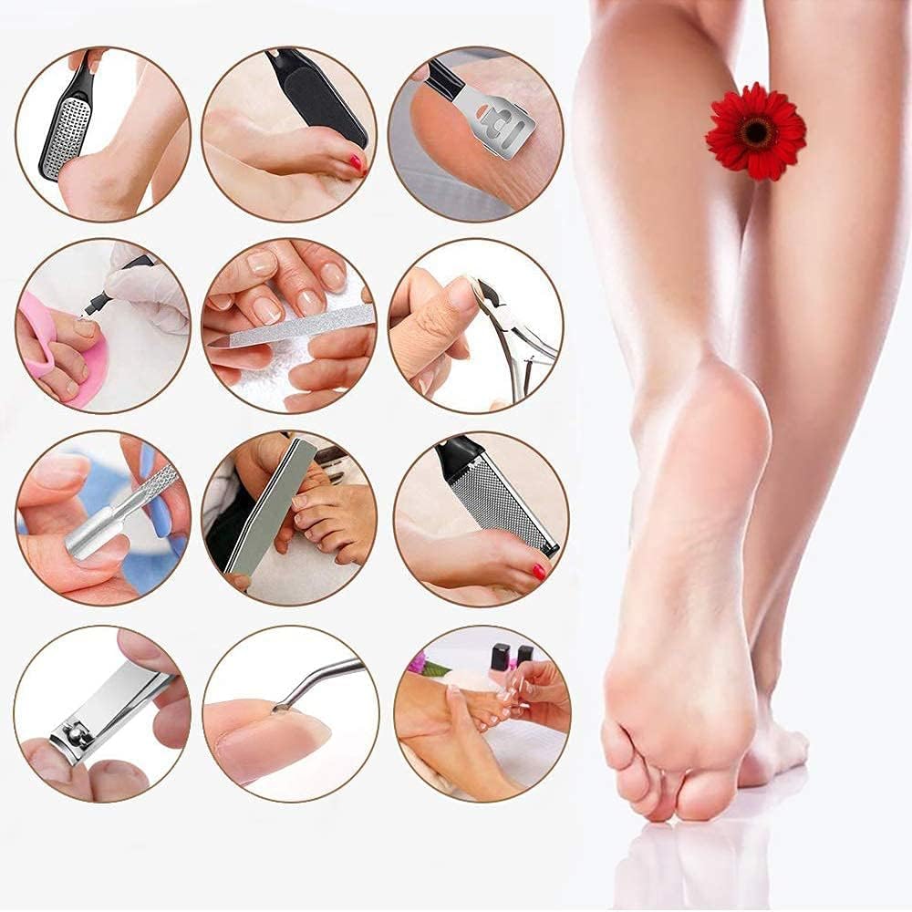 Electric Callus Remover for Feet with Vacuum, Professional Pedicure Tools Kit, Rechargeable Waterproof Foot File for Foot Care Deadskin Remover with 3Heads&2Speed,LCD Display