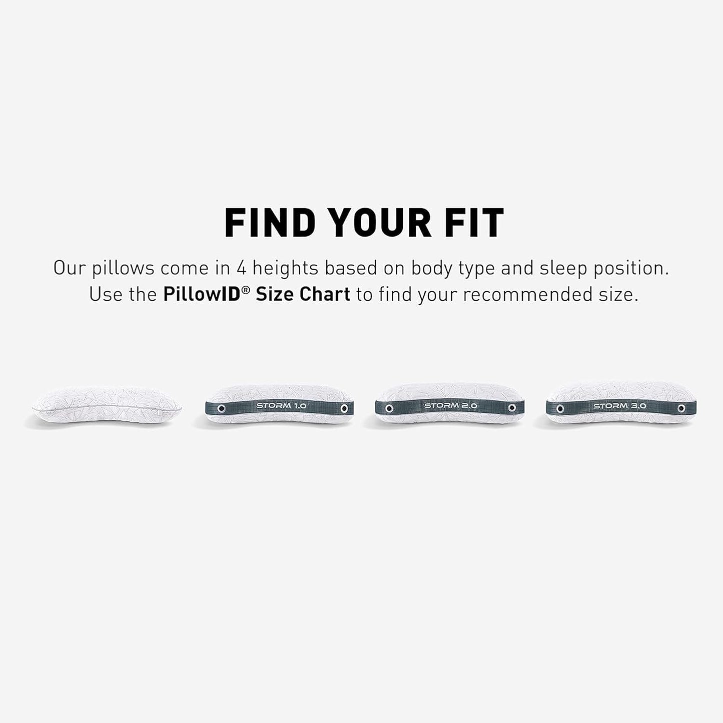 Bedgear Storm Performance Pillow, 1.0 Cooling Pillow for Side Sleepers, Medium Firm Support, Ver-Tex Cooling Cover, Air-X Mesh, Washable