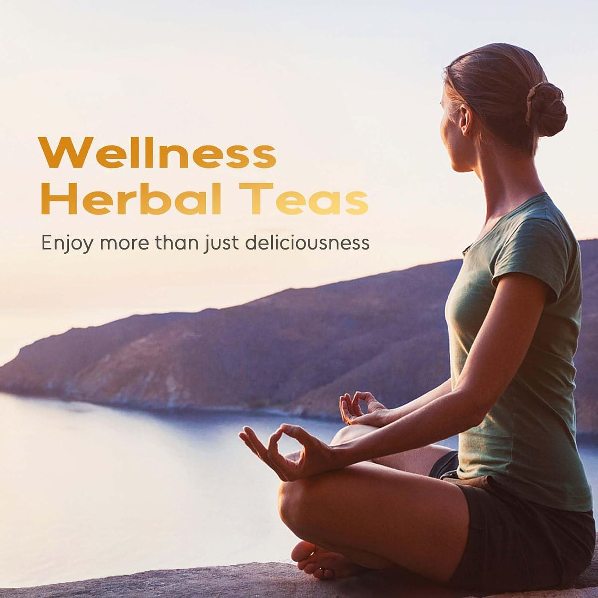 FullChea - Turmeric Ginger Tea Bags, 120 Count, Dried Herbal Blend