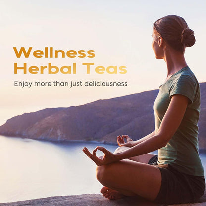 FullChea - Turmeric Ginger Tea Bags, 120 Count, Dried Herbal Blend