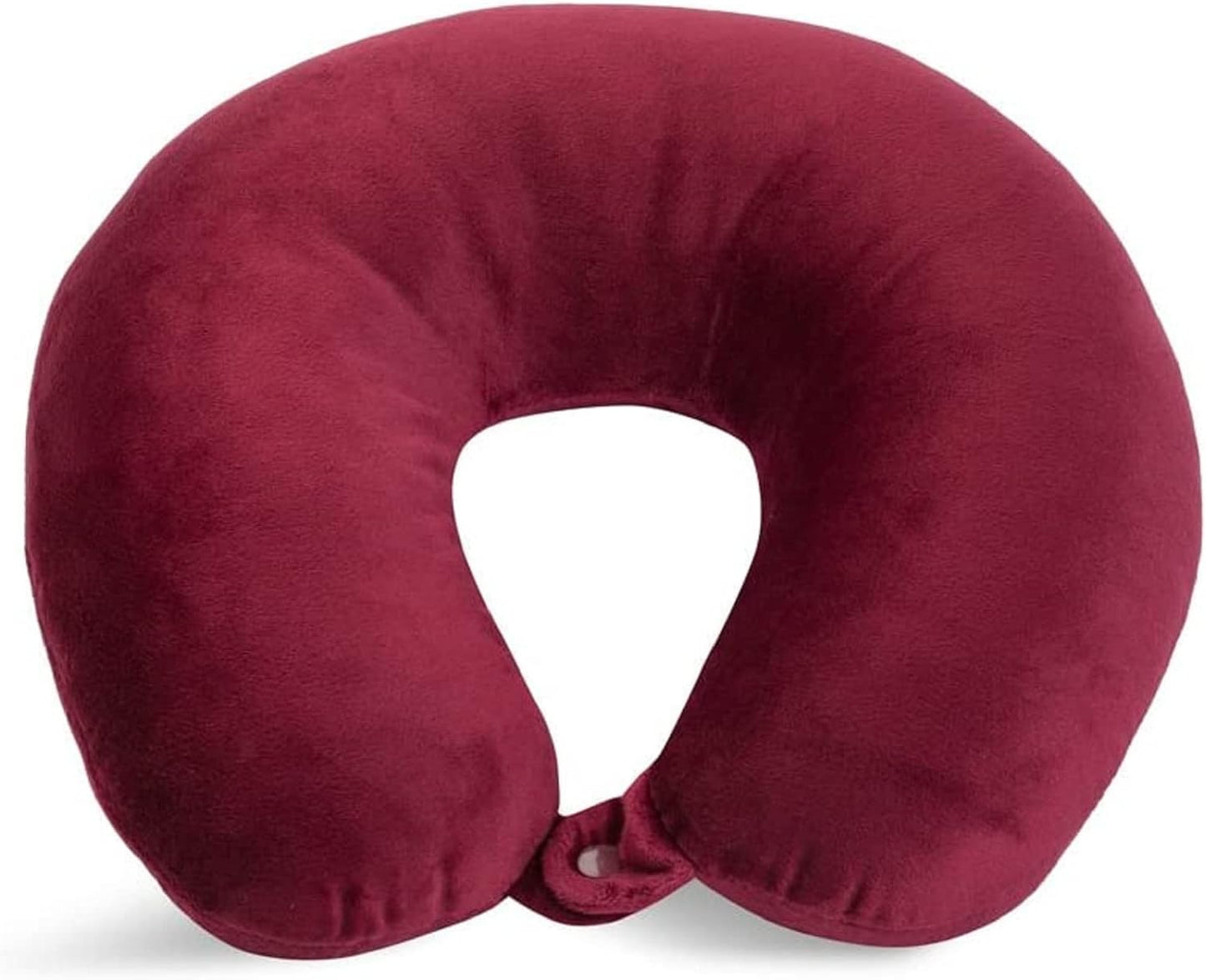 Wolf Essentials Adult Cozy Soft Microfiber Neck Pillow for Travel – Compact, Machine Washable - Perfect for Airplane, Car, or Home Use - Filled and Finished in The USA – Charcoal