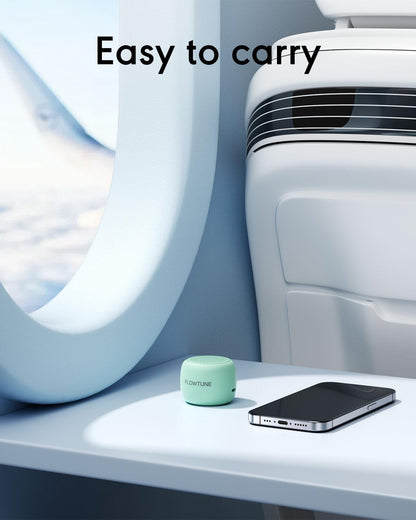 FLOWTUNE Sound Machine White Noise Machine for Baby Adults, 18 Non-looping Sounds, Timer, Memory Function, Portable Sleep Sound Therapy Gift (Mint Green)