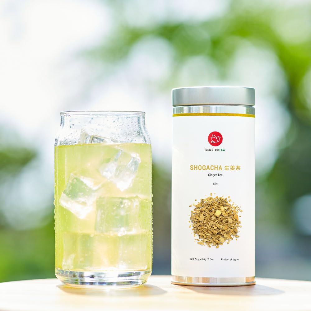 Senbird Caffeine-Free Japanese Ginger Loose Tea - Shogacha Kin (2.12oz/60g)