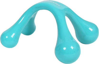 BioSwiss Claw Massage Roller, Handheld Muscle Massager with 5 Rotating Heads for Back, Legs, and Shoulder