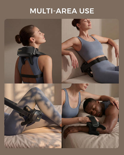 Upgraded Neck Massager for Pain Relief Deep Tissue, Cordless Neck and Shoulder Massager with Heat, 5 Modes Deep Tissue Kneading, Portable Shiatsu Massager for Back Leg Muscles, Home Office Travel Use