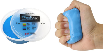 CanDo TheraPutty Standard Hand Exercise Putty For Rehabilitation, Exercises, Hand Therapy, and Occupational Therapy. Use To Strengthen Hand Muscles, Improve Fine Motor Skills, And Decrease Stress