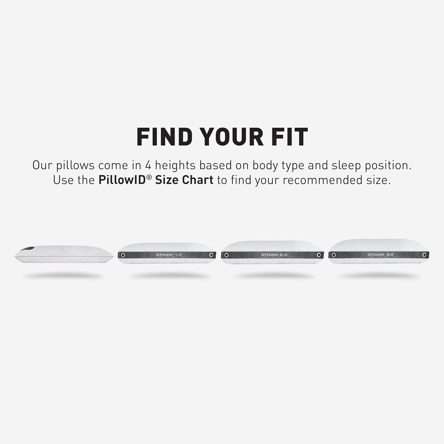 Bedgear Storm Performance Pillow, 1.0 Cooling Pillow for Side Sleepers, Medium Firm Support, Ver-Tex Cooling Cover, Air-X Mesh, Washable