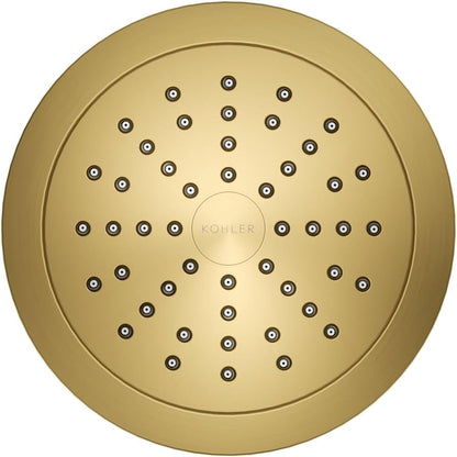 KOHLER 33631-Y-BN Cinq Round Single-Function Filtered Showerhead, Five-Layer Filtration, 2.5 GPM, Full Coverage Spray, Premium Durable Material, Vibrant Brushed Nickel
