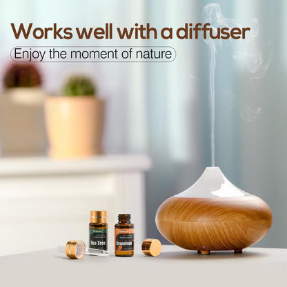 Essential Oils Set - Top 15 Scents for Diffuser, Humidifier, Skin Care, Aromatherapy, Massage, Candle & Soap Making - Fragrance Gift Set (5ml)