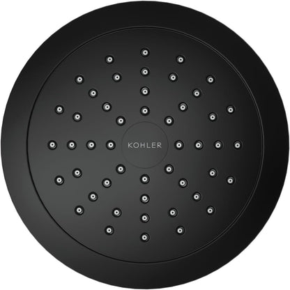 KOHLER 33631-Y-BN Cinq Round Single-Function Filtered Showerhead, Five-Layer Filtration, 2.5 GPM, Full Coverage Spray, Premium Durable Material, Vibrant Brushed Nickel