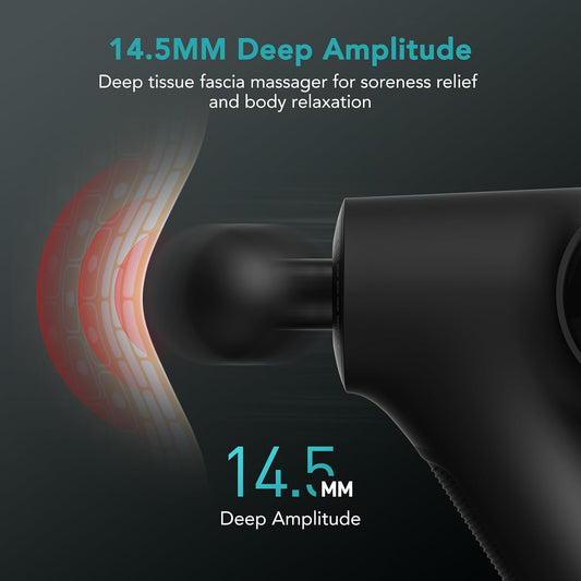 Opove Apex Massage Gun 14.5mm Deep Tissue for Pain Relief & Recovery,Black