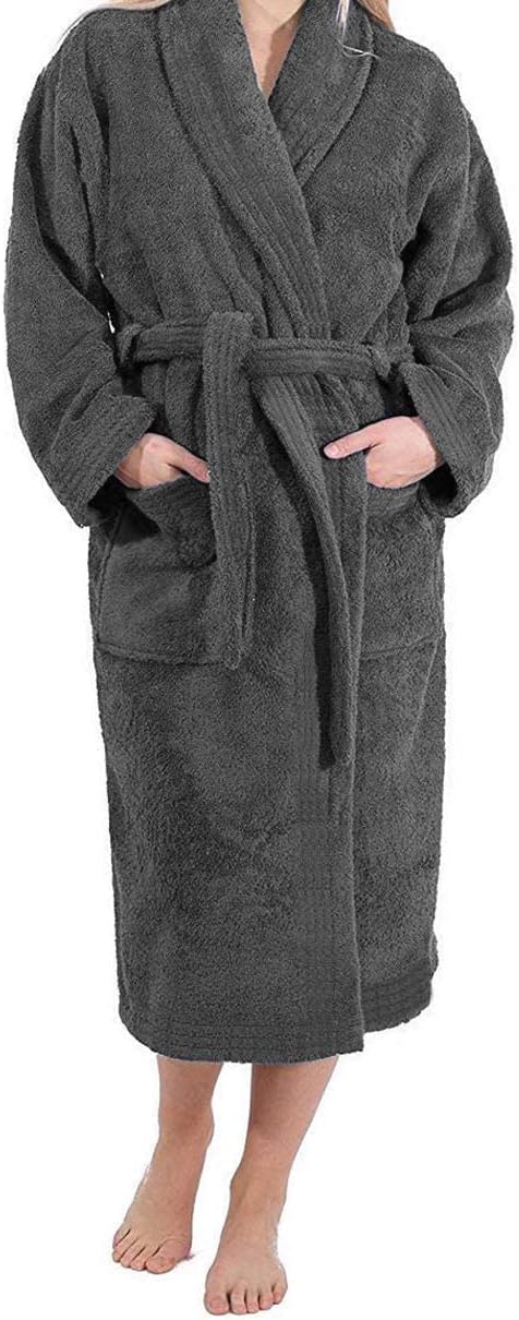 Ramesses Bathrobe Mens,Premium Thick Terry Cloth Bathrobe,Towel Bath robe Long–Staple Combed Men's Cotton Robe