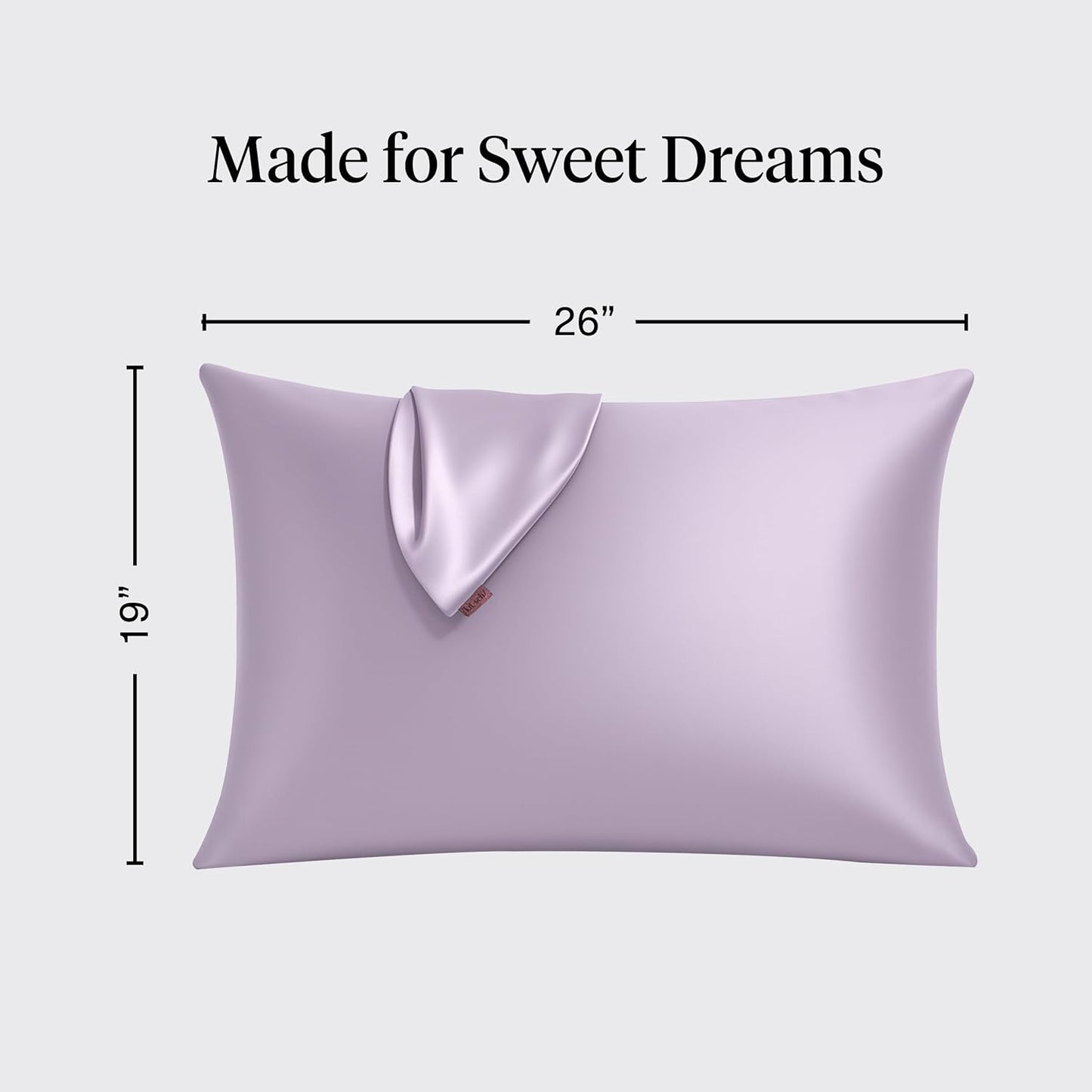 Kitsch Satin Pillowcase with Zipper for Hair & Skin - Softer Than Silk Pillow Cases, Smooth Cooling Satin Pillow Case, Wrinkle-Free, Machine Washable - Pillow Cases Standard Size (19x26) - Blush