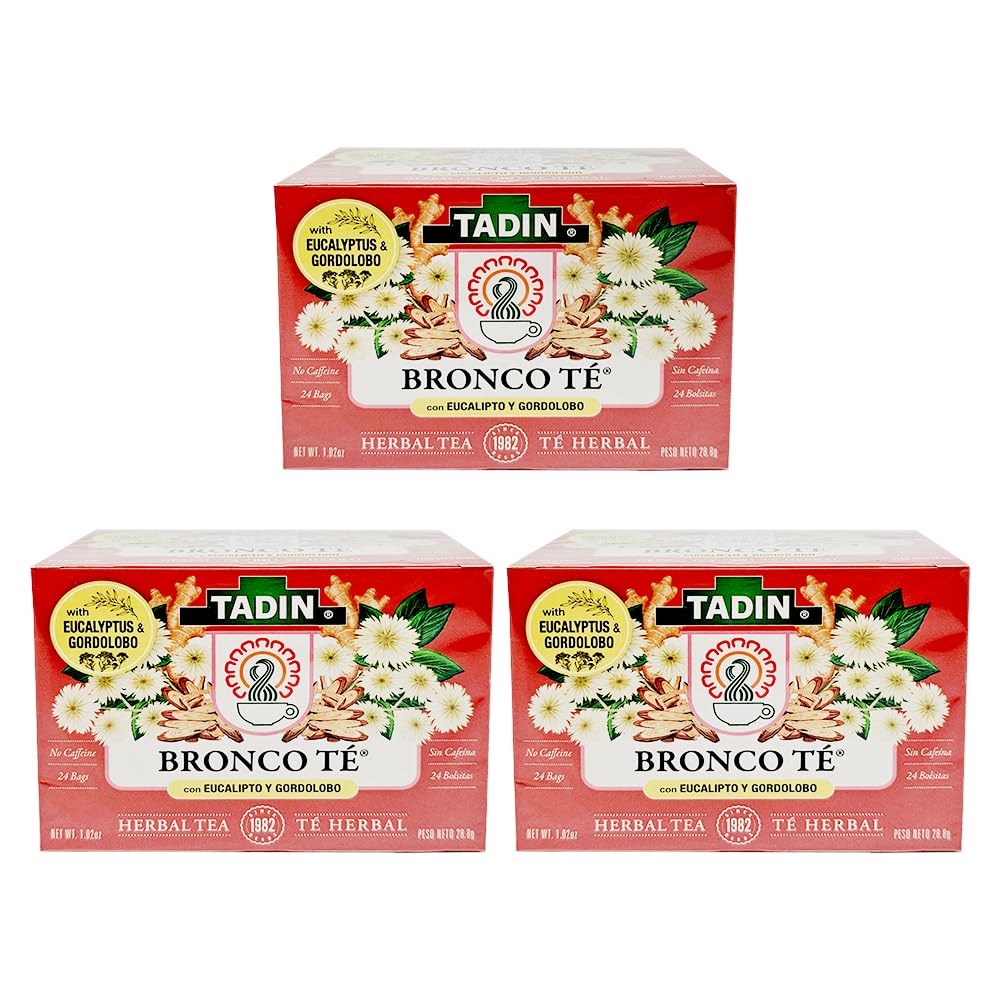 Tadin Herb & Tea Co. Hibiscus Herbal Tea. Caffeine Free. 24 Tea Bags. 1.44 oz. Pack of 3